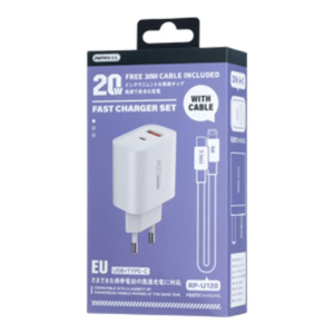 Remax 20W A+C charger C-L cable set RP-U120 EU