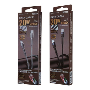 Remax Jany Series 20W PD Fast Charging Data Cable RC-171 Type-C To Lightning