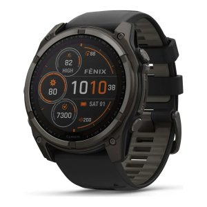 Garmin Fenix 8 51mm Solar Sapphire Carbon Gray DLC Titanium Black/Pebble Gray
