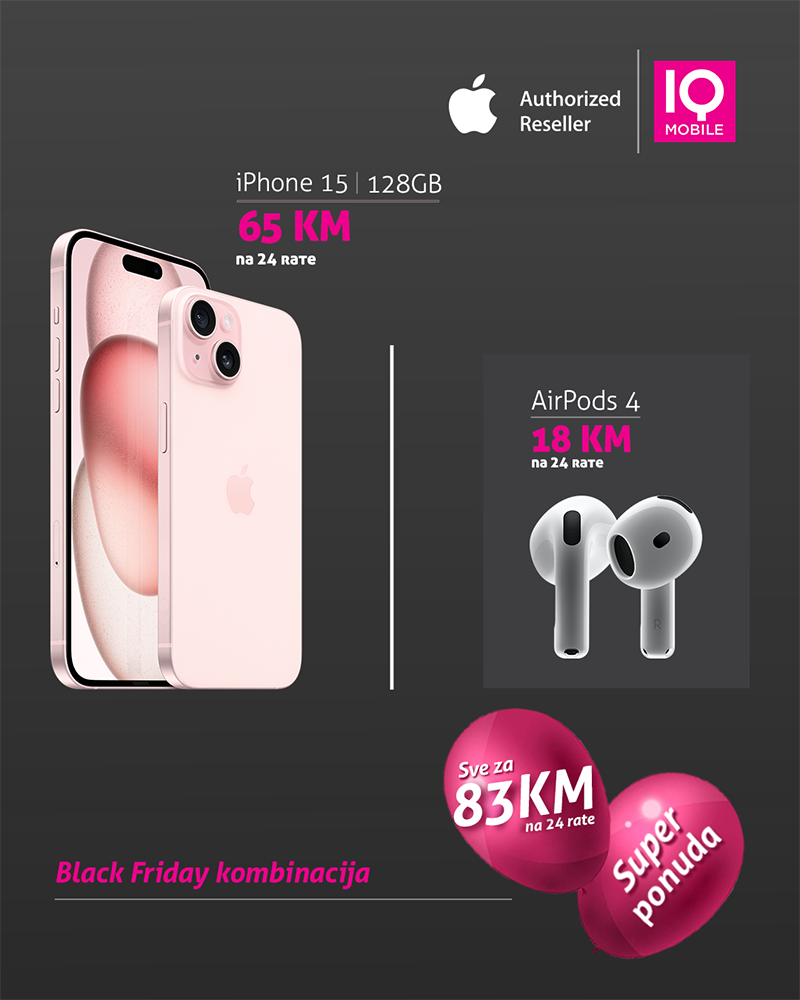 iPhone 15 + AirPods 4