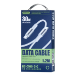 Remax RC-C100 C-C Fonsu Series 30W Type-C to Type-C Fast Charging Data Cable