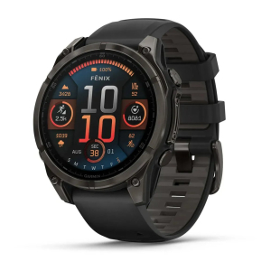Garmin Fenix 8 47mm AMOLED Sapphire Carbon Gray DLC Titanium Black/Pebble Gray