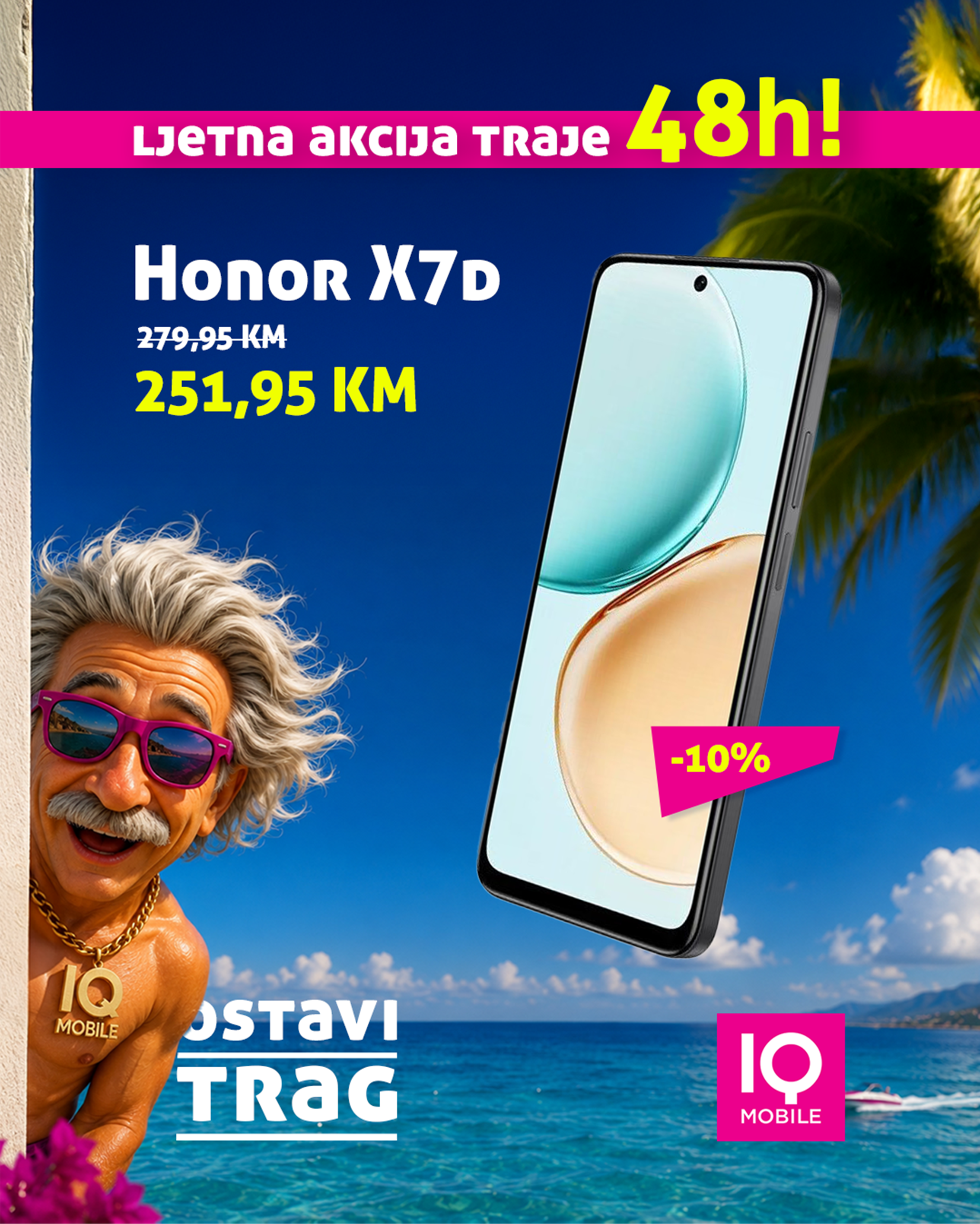 Honor X7d — ljetna akcija, sniženo na 251,95 KM